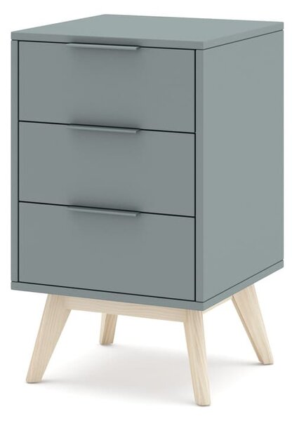 MUZZA Nočný stolík COSI 40 x 65.5 cm modrý