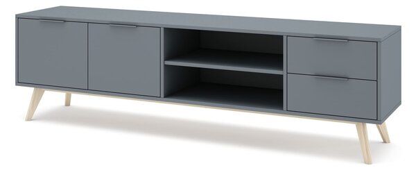 MUZZA TV stolík COSI 180 x 53 cm modrý