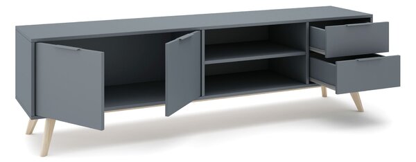 MUZZA TV stolík COSI 180 x 53 cm modrý