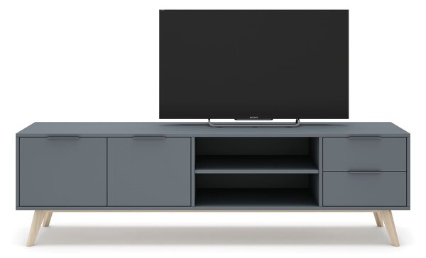 MUZZA TV stolík COSI 180 x 53 cm modrý