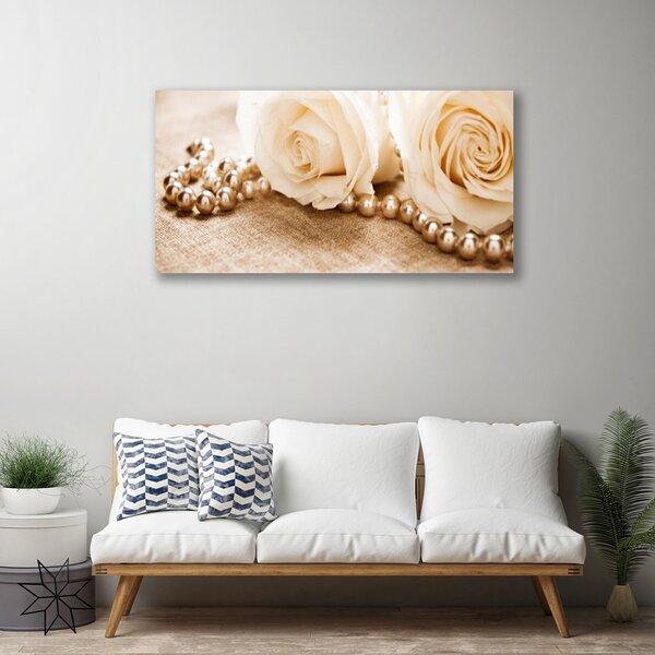 Obraz na plátne Ruže kvety rastlina 125x50 cm