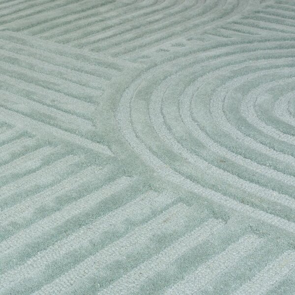 Flair Rugs, Kusový koberec Solace Zen Garden Duck Egg, 120x170, zelená, obývacia izba