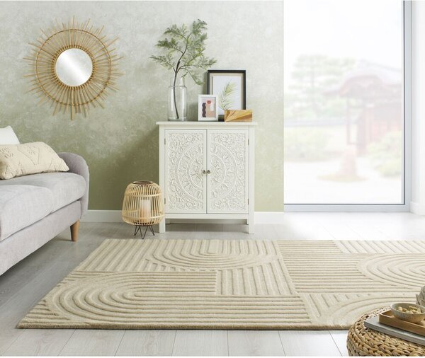 Flair Rugs , Kusový koberec Solace Zen Garden Natural, 120x170, béžová, obývacia izba