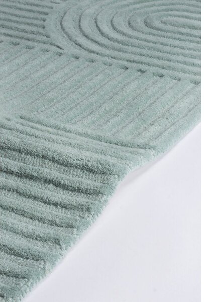 Flair Rugs, Kusový koberec Solace Zen Garden Duck Egg, 120x170, zelená, obývacia izba