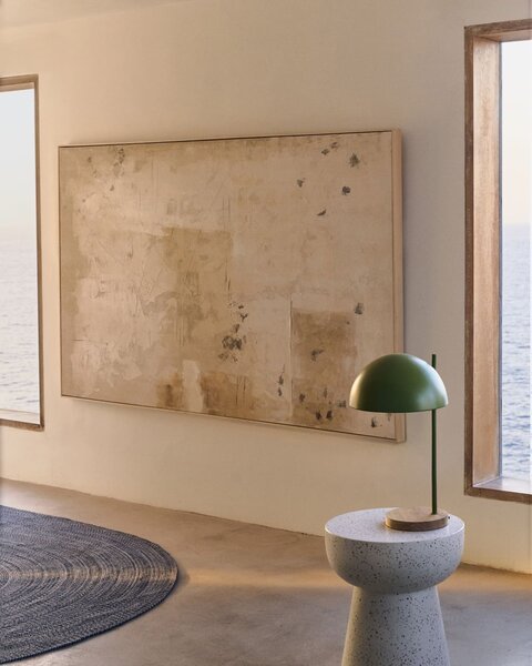 MUZZA Abstraktný obraz Afid 118 x 94 cm zeleno-biely