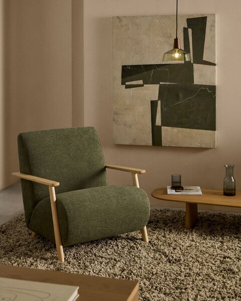 MUZZA Abstraktný obraz Afid 118 x 94 cm zeleno-biely