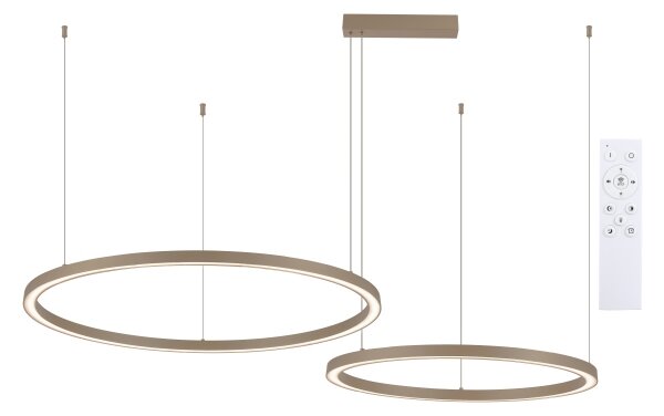 Brilagi - stmievateľný LED závesný luster PORTOFINO LED/98W/230V béžový + DO