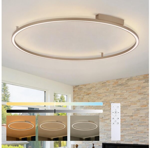 Brilagi - LED stmievateľné svietidlo PORTOFINO LED/85W/230V pr. 120 cm béžové + s diaľkovým ovládačom