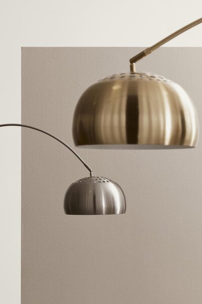 MUZZA Stojacia lampa CALAS strieborná