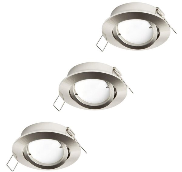 Eglo 31692 - SADA 3x LED podhľadových svietidiel TEDO 1xGU10/5W/230V