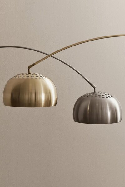 MUZZA Stojacia lampa CALAS strieborná