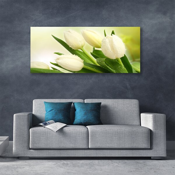 Obraz na plátne Tulipány kvety rastlina 125x50 cm