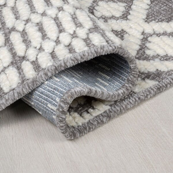 Flair Rugs, Kusový koberec Verve Jhansi Grey, 80x160, šedá, chodba / predsieň