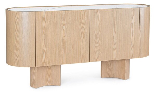 MUZZA Komoda LIATO 160 x 80 cm prírodná