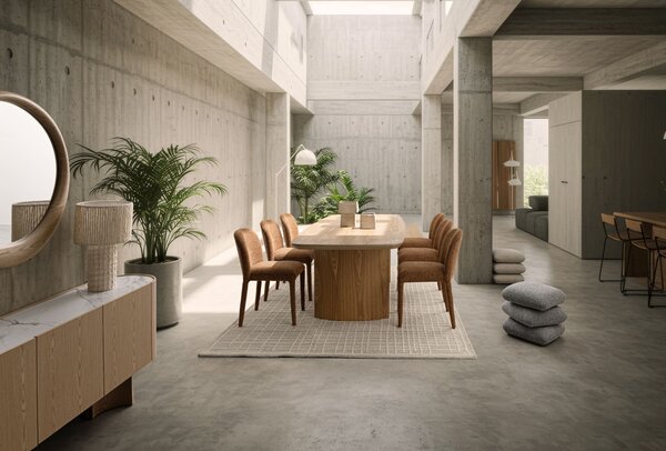 MUZZA Komoda LIATO 200 x 80 cm prírodná