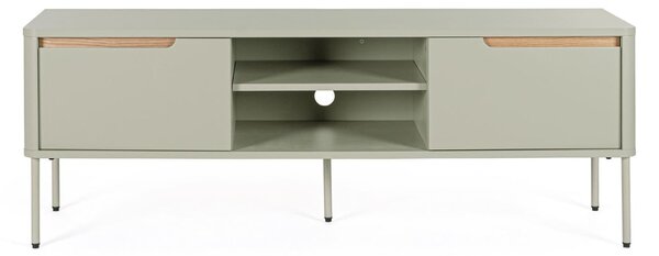 MUZZA TV stolík HATAN 140 x 51 cm zelený