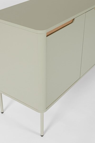 MUZZA Komoda HATAN 170 x 75 cm zelená
