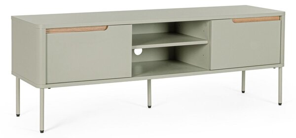 MUZZA TV stolík HATAN 140 x 51 cm zelený