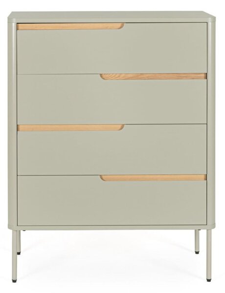 MUZZA Komoda HATAN 80 x 105 cm zelená