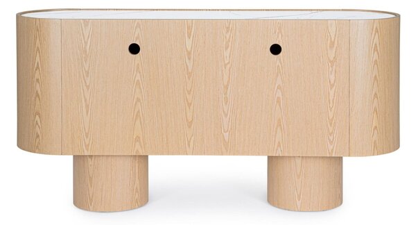 MUZZA Komoda LIATO 160 x 80 cm prírodná