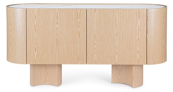 MUZZA Komoda LIATO 160 x 80 cm prírodná