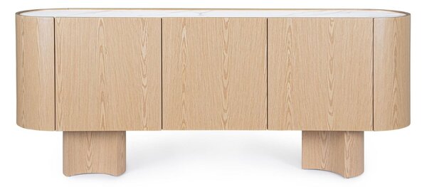 MUZZA Komoda LIATO 200 x 80 cm prírodná