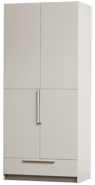 MUZZA Dvojdverová šatníková skriňa Erup 95 x 215 cm krémová