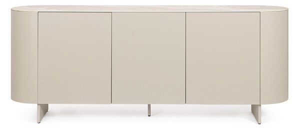 MUZZA Komoda DIRAS 200 x 81 cm béžová