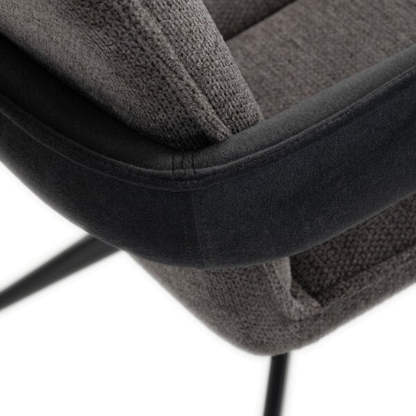 Jedálenská stolička otočná 180° DCH-F1146 GREY2 sivá