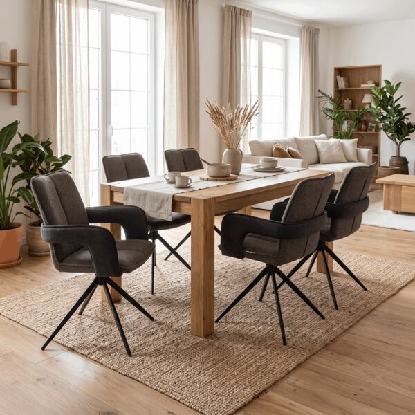 Jedálenská stolička otočná 180° DCH-F1146 GREY2 sivá