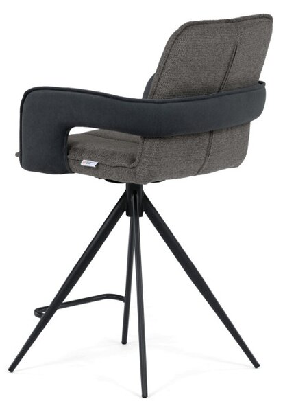 Barová stolička otočná 180° AUB-F1146 GREY2 sivá