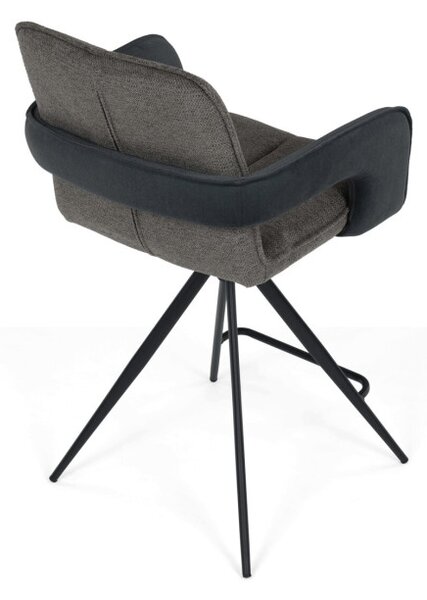 Barová stolička otočná 180° AUB-F1146 GREY2 sivá