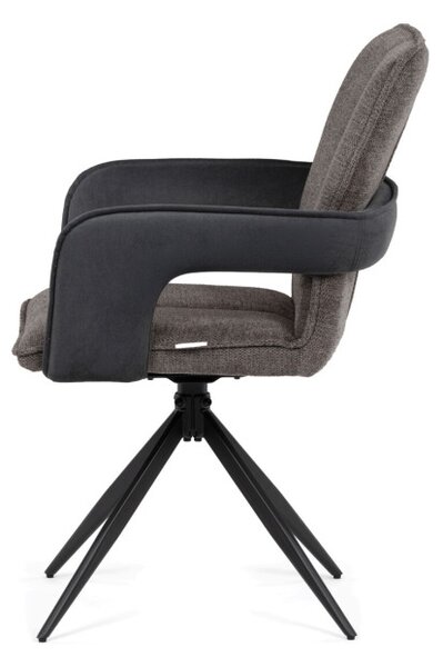 Jedálenská stolička otočná 180° DCH-F1146 GREY2 sivá