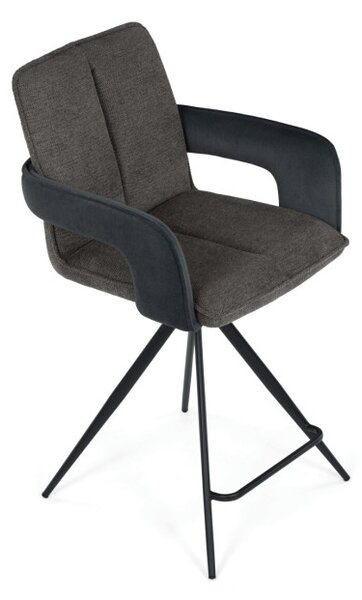 Barová stolička otočná 180° AUB-F1146 GREY2 sivá