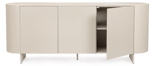 MUZZA Komoda DIRAS 200 x 81 cm béžová