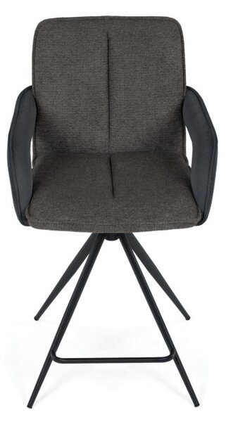 Barová stolička otočná 180° AUB-F1146 GREY2 sivá