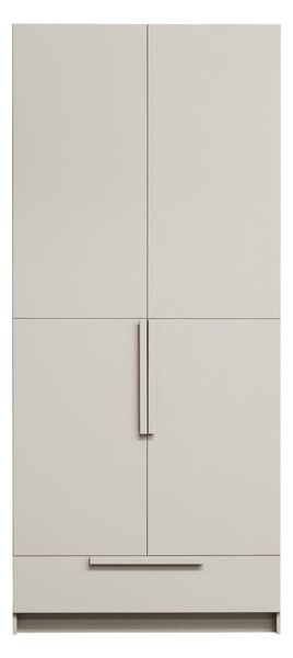 MUZZA Dvojdverová šatníková skriňa Erup 95 x 215 cm krémová