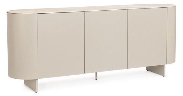 MUZZA Komoda DIRAS 200 x 81 cm béžová