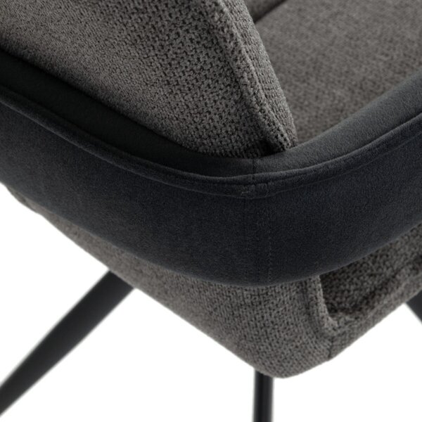 Barová stolička otočná 180° AUB-F1146 GREY2 sivá