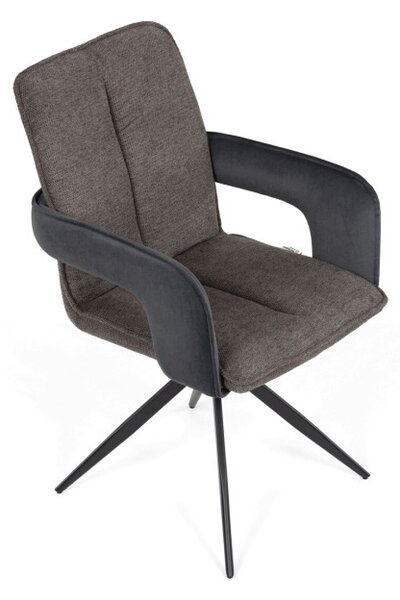 Jedálenská stolička otočná 180° DCH-F1146 GREY2 sivá