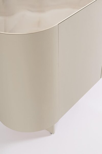 MUZZA Komoda DIRAS 200 x 81 cm béžová