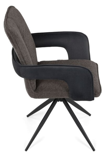 Jedálenská stolička otočná 180° DCH-F1146 GREY2 sivá