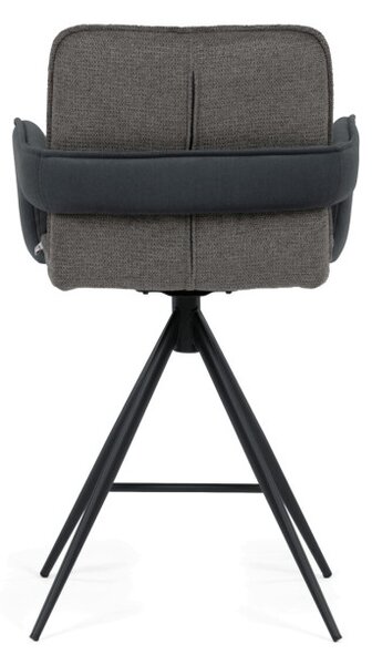 Barová stolička otočná 180° AUB-F1146 GREY2 sivá