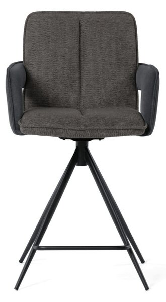 Barová stolička otočná 180° AUB-F1146 GREY2 sivá