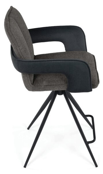 Barová stolička otočná 180° AUB-F1146 GREY2 sivá
