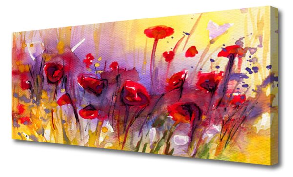 Obraz na plátne Kvety rastlina príroda umenie 125x50 cm