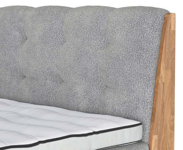 BOXSPRINGOVÁ POSTEĽ, 180/200 cm, strieborná Livetastic - Online Only spálne, Online Only