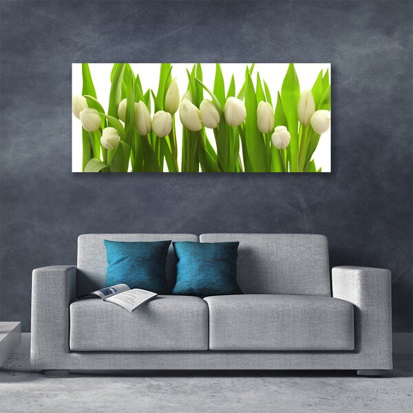 Obraz na plátne Tulipány kvety rastlina 125x50 cm