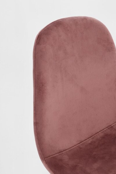 MUZZA Barová stolička Relia velvet růžová