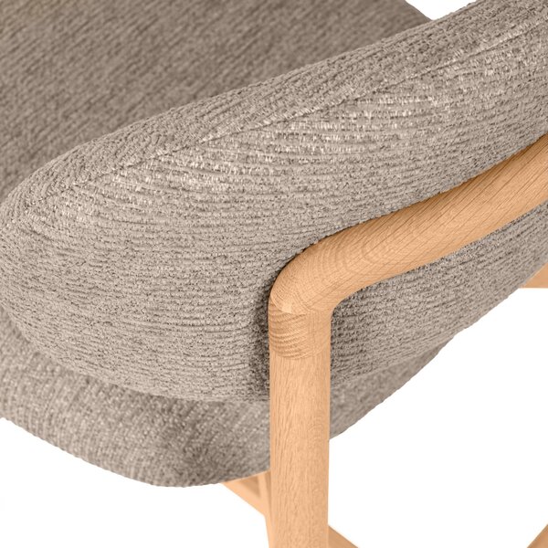 MUZZA Barová stolička ZOREN 66 cm taupe